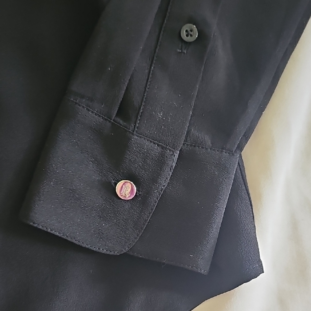 Lauren Ralph Lauren Black Dress Shirt - Picture 3 of 7